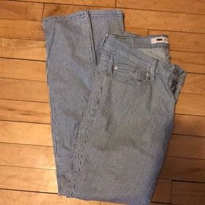 Levi’s pinstripe jeans